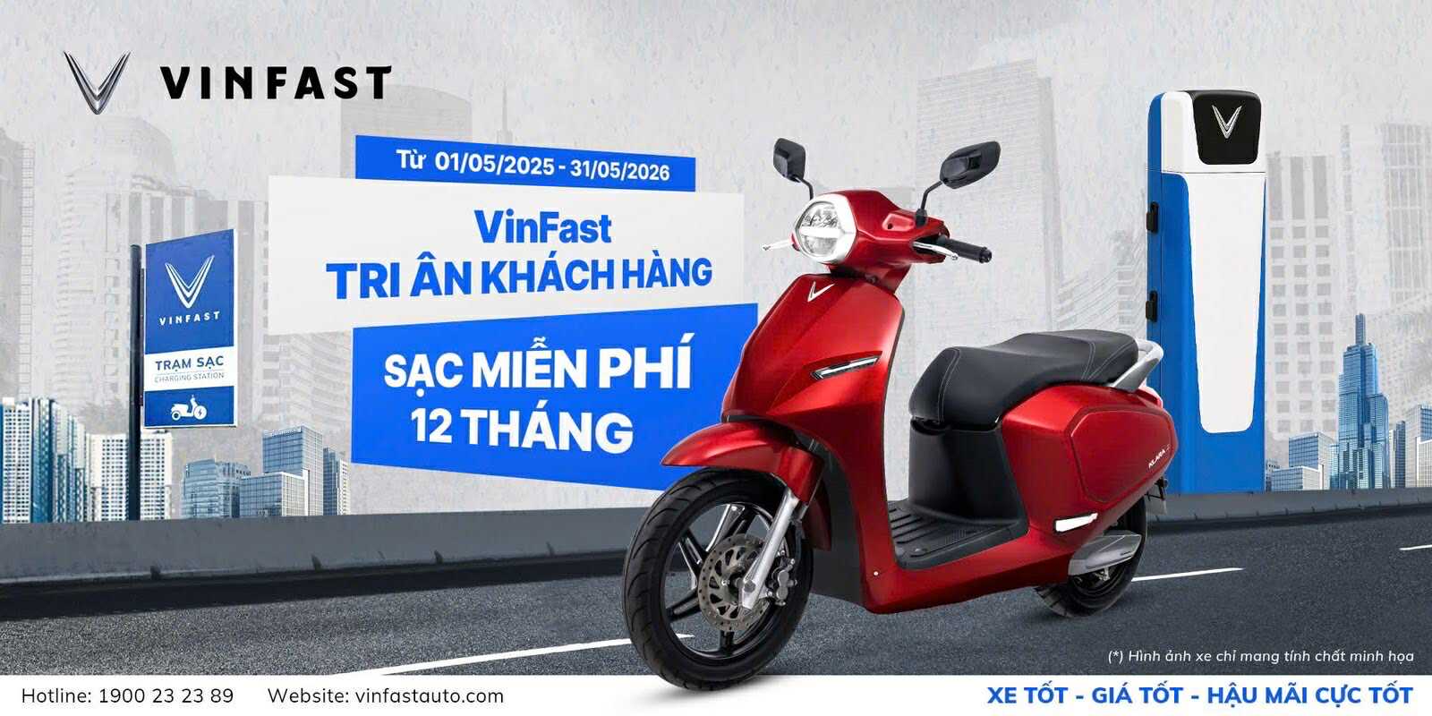 miễn phí sạc vinfast